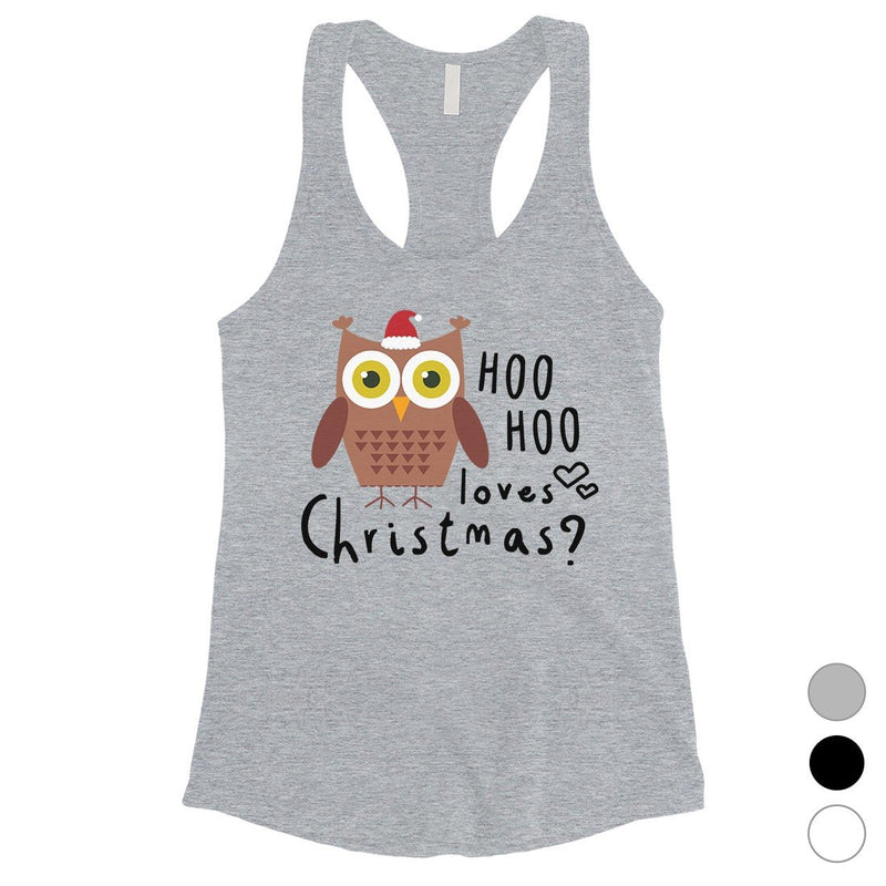 Hoo Christmas Owl Womens Tank Top