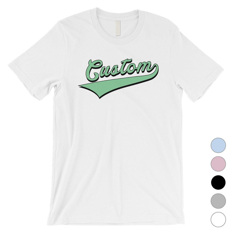 Green College Swoosh Groovy Hip Cool Mens Personalized T-Shirt Gift
