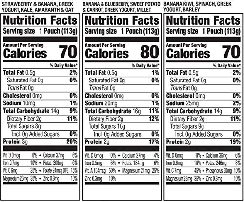 Plum Organics Mighty 4, Organic Toddler Food, Variety Pack, 4 Ounce (Pack of 18)