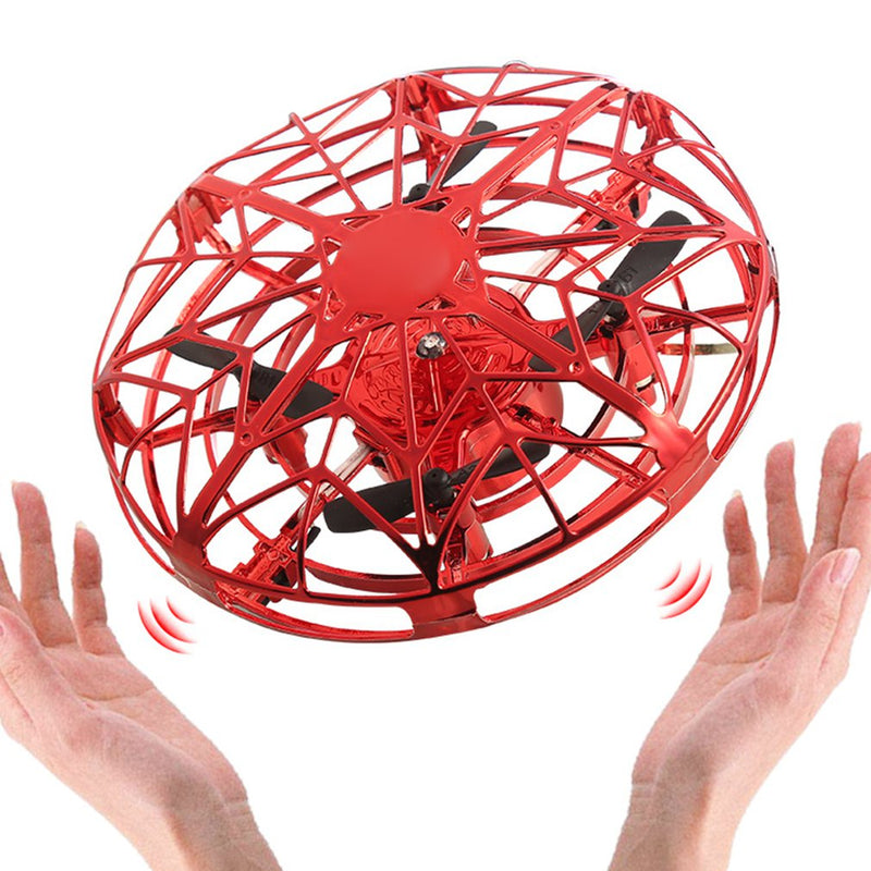 Ufo Induction Aircraft Infraed Hand Sensing Mini Drone Anti-collision Hand Operated Four-axis Flying Saucer Kids Helicopter Toys