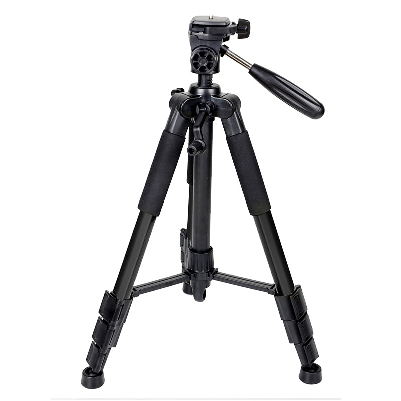 Video Camera Tripod 55 Inch Professional PortableTravel Photography Stand with Phone Holder for Canon Smartphone 3366 Tripode