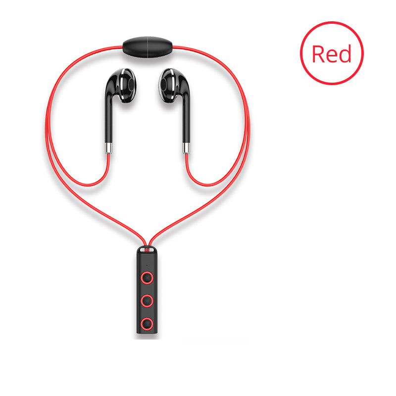 Sport Magnetic Earpiece earbuds Bluetooth Earphone with microphone in-ear Wireless Earphones for mobile phone ear buds Only Red