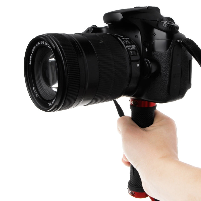 Handheld Rubber Handle Grip Stand Holder Tripod Stabilizer Rod Clamp For Digital Camera LED Video Light Tripod cellphone