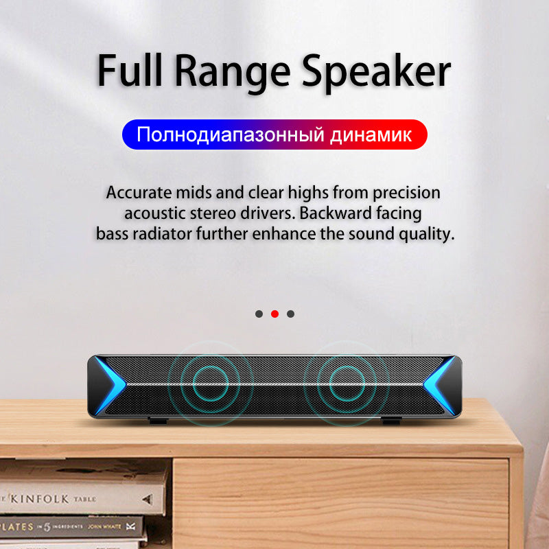 TV Sound Bar Wireless Bluetooth-compatible Surround SoundBar For PC Theater TV Speaker Home Theater FM Radio Surround Soundbar