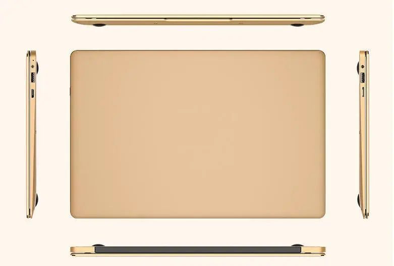 6GB DDR3 64GB+128GB EMMC 14 inch Intel Celeron N3450 Quad Core HD IPS Graphics 500 GAMING Laptop fast run games multi-language (Gold Intel Celeron)