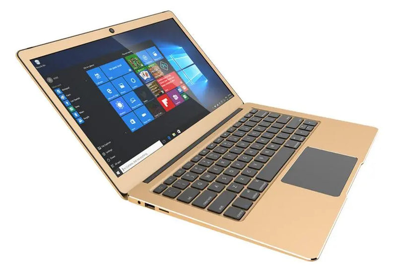 6GB DDR3 64GB+128GB EMMC 14 inch Intel Celeron N3450 Quad Core HD IPS Graphics 500 GAMING Laptop fast run games multi-language (Gold Intel Celeron)