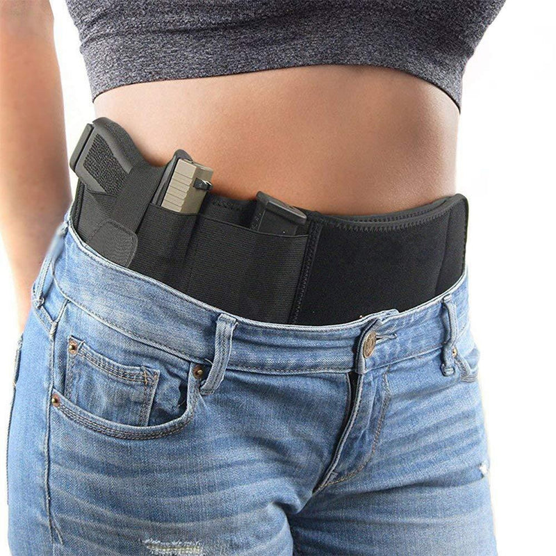 Tactical Pistol Holster Hidden Holster Wide Belt Military Portable Outdoor Hunting Shooting Defense Holster Mobile Phone Holster