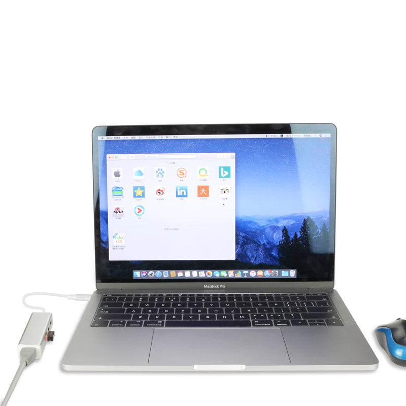 USB Ethernet USB Hub to RJ45 Lan Network Card 10/100 Mbps USB 2.0 3.0 Hub Ethernet Adapter for Mac iOS Laptop PC Windows