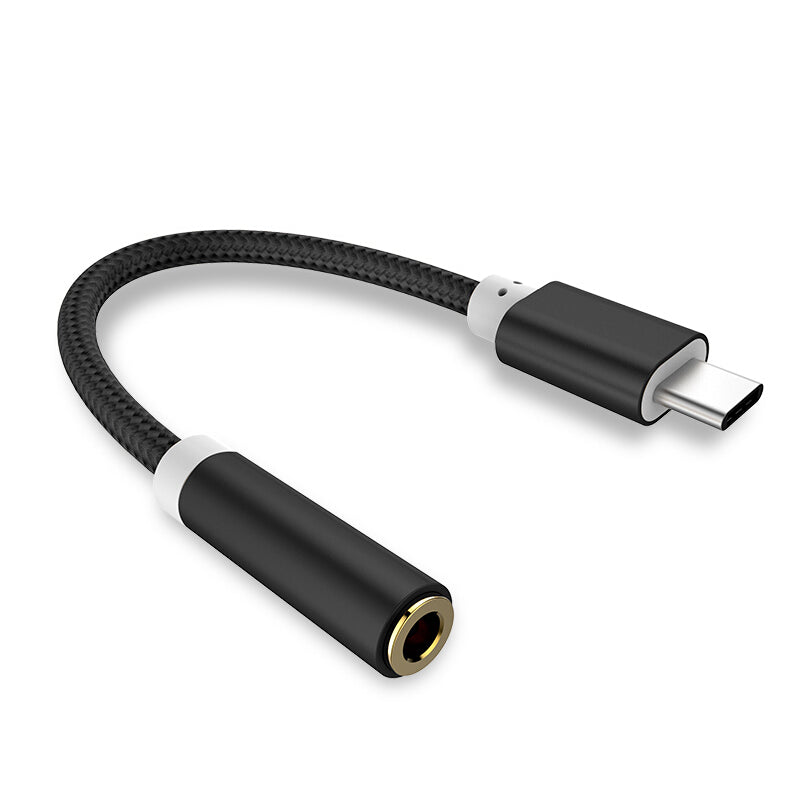 USB Type-C Male To 3.5mm Jack Female USBC Type C To 3.5 Headphone Audio Aux Cable Adapter Converter for Letv