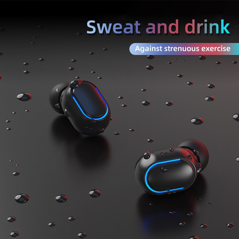 TWS Bluetooth-compatible 5.0 Earphone 9D Stereo Wireless Earpiece Headset HI-FI Earbuds HD Call Waterproof