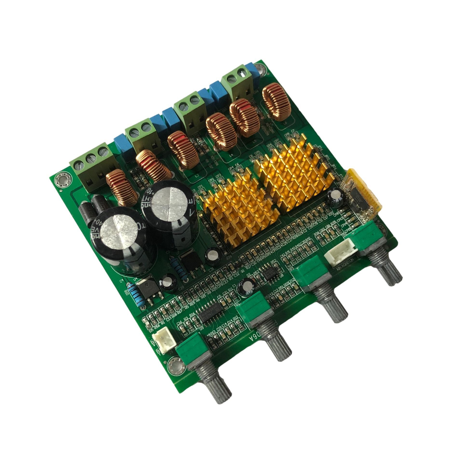 Bluetooth 2.1 power amplifier board high-power finished digital class D 3-channel HIFI subwoofer fever level