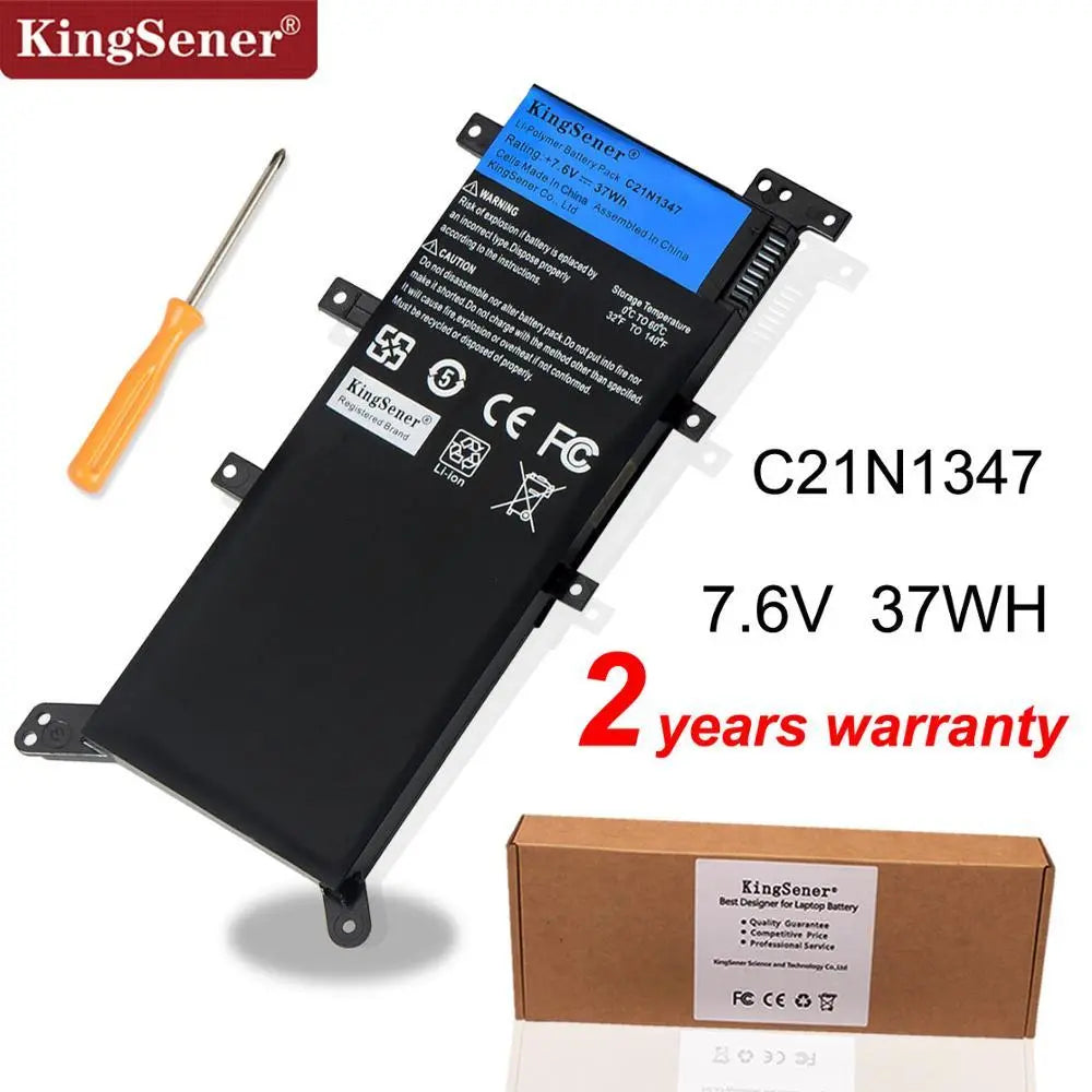 7.5V 37WH KingSener C21N1347 New Laptop Battery For ASUS X554L X555 X555L X555LA X555LD X555LN X555MA 2ICP4/63/134 C21N1347