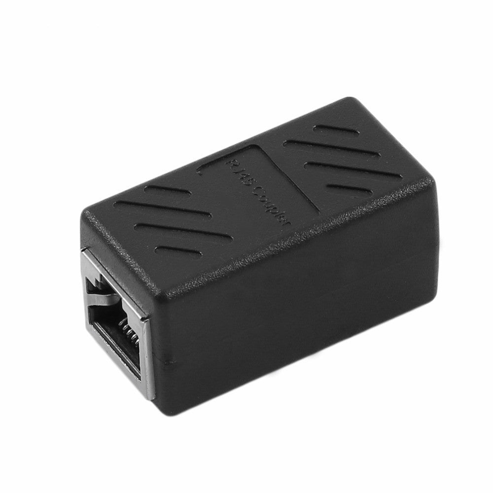 RJ45 Inline Coupler Extender Female to Female Network LAN Connector Coupler Extender RJ45 Ethernet Cable Extension Converter Black