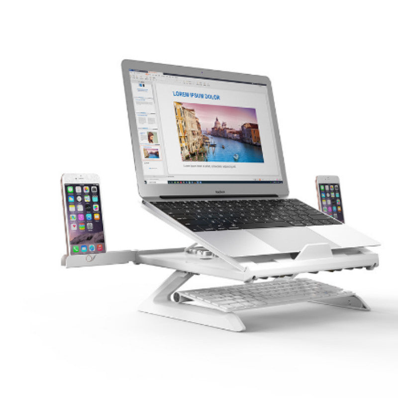 Laptop-Ständer, 9 Winkel, verstellbarer Desktop-stehender Smartphone-/Notebook-Riser-Halter