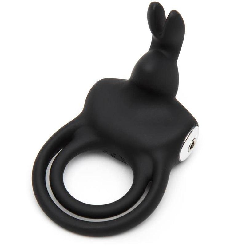 Happy Rabbit stimulierender, wiederaufladbarer USB-Penisring, Schwarz (erscheint im April)