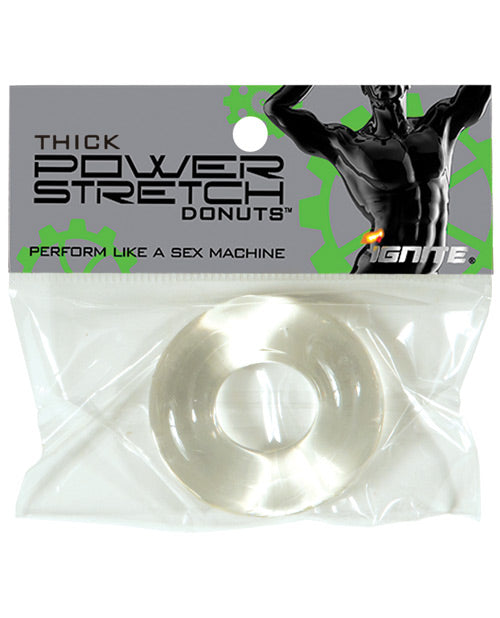 Ignite Thick Power Stretch Donut Penisring – Schwarz