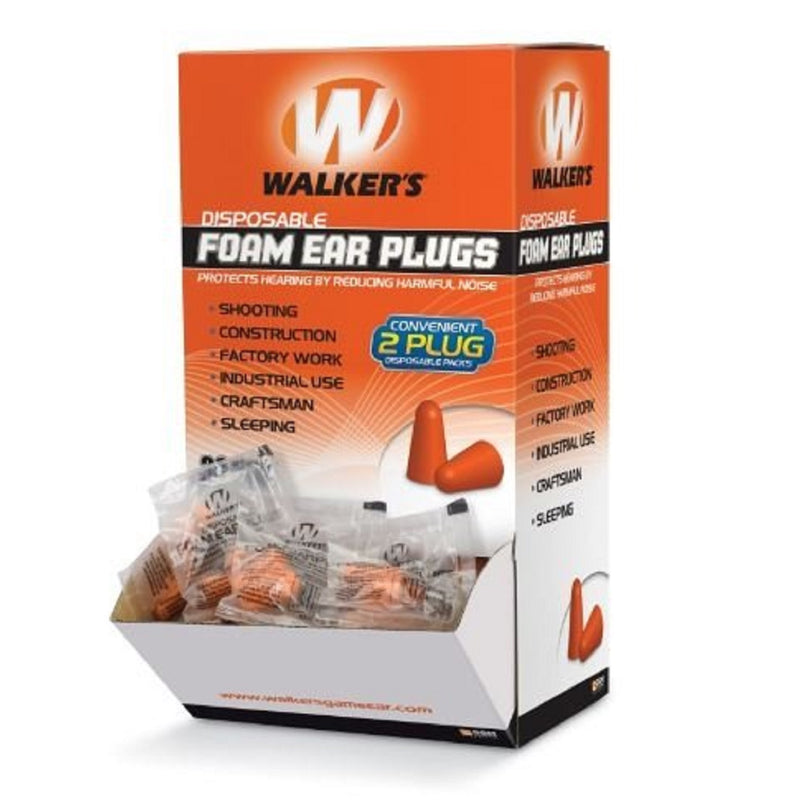 Walkers Schaumstoff-Ohrstöpsel – 200 Paar im Karton
