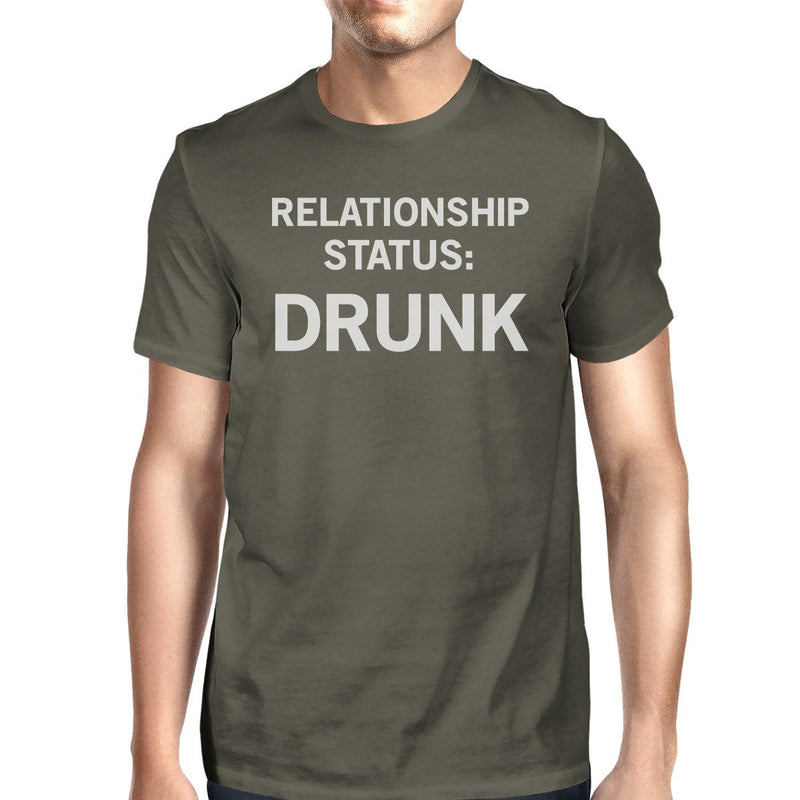 Relationship Status Mens Dark Grey Funny Graphic Witty Quote TShirt