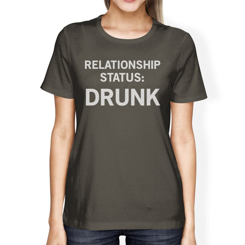 Relationship Status Dark Grey Graphic Tee Cute Design T Shirt