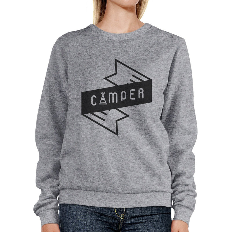 Camper Grey Sweatshirt Cute Graphic Pullover Sweatshirt Gift Ideas