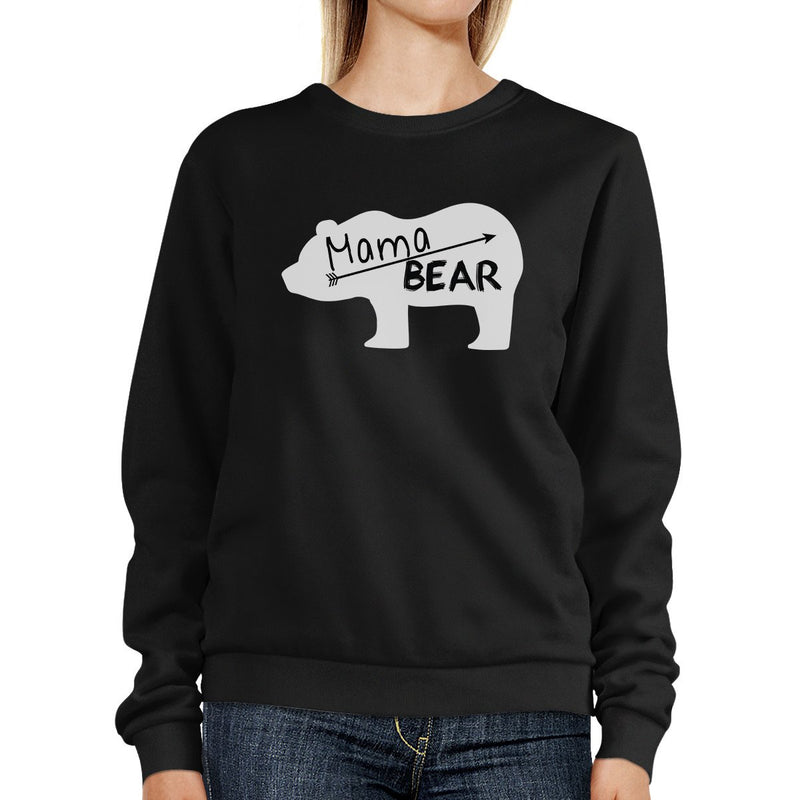 Mama Bear Black Unisex Cute Graphic Sweatshirt Gifts For New Moms