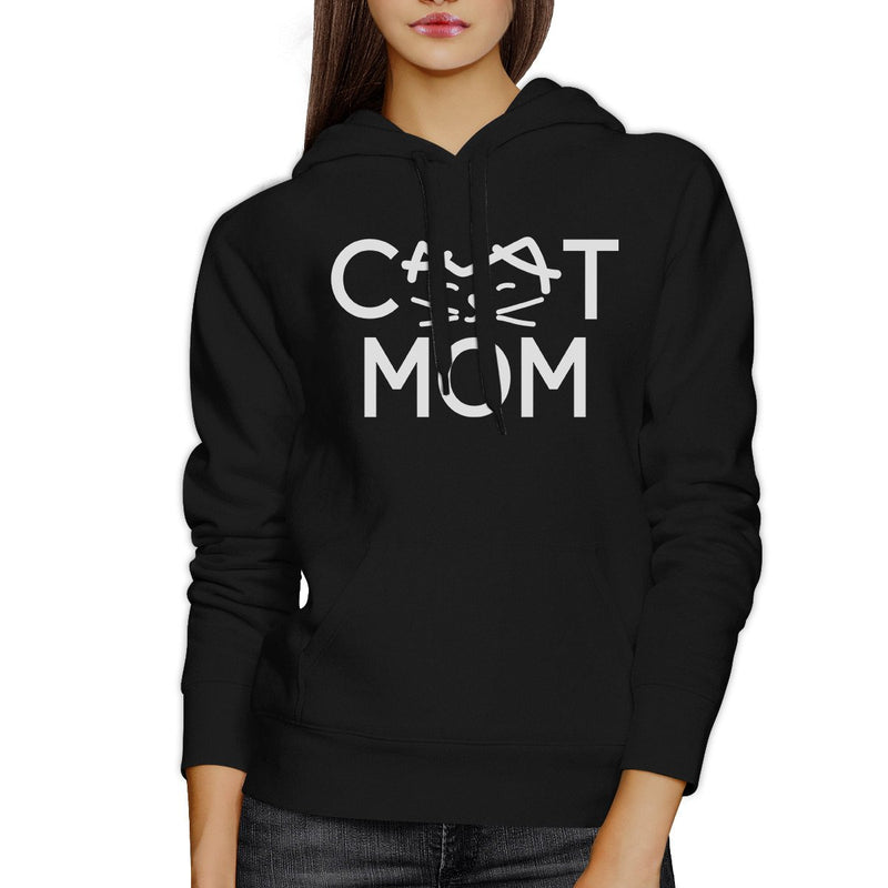 Cat Mom Unisex Black Cute Design Hoodie Unique Gifts For Cat Lovers