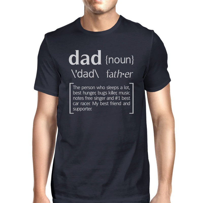 Dad Noun Navy Graphic T-shirt For Men Unique Dad Gifts Funny Design