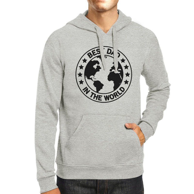 World Best Dad Unisex Grey Cute Hoodie Perfect Father In Law Gifts