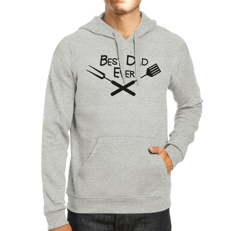 Best Bbq Dad Gray Funny Design Hoodie Witty Gifts For Barbeque Dad