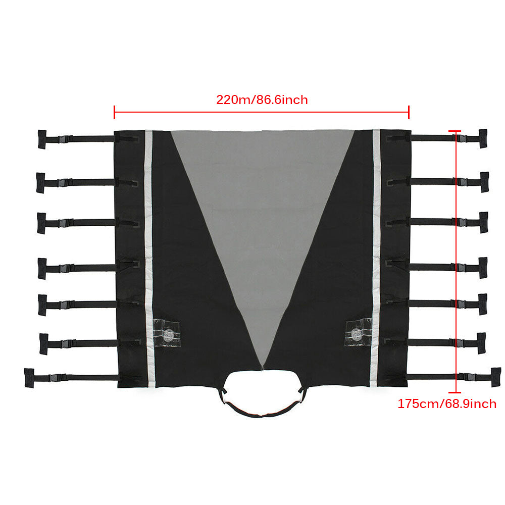 Front Towing Cover Protector s Dustproof Universal Reflective Strip Accessories 200x175cm camper trailer caravan accessories