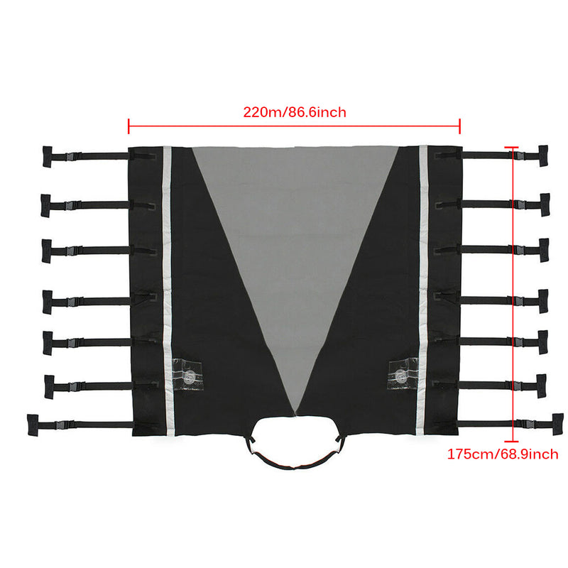Front Towing Cover Protector s Dustproof Universal Reflective Strip Accessories 200x175cm camper trailer caravan accessories