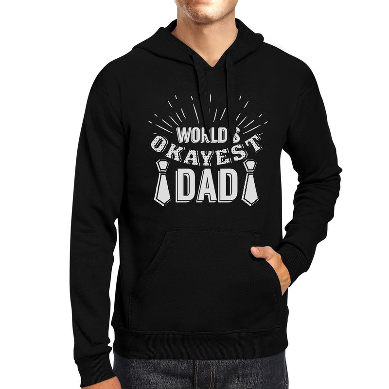 World's Okayest Dad Unisex Funny Design Hoodie Witty Gifts For Dad