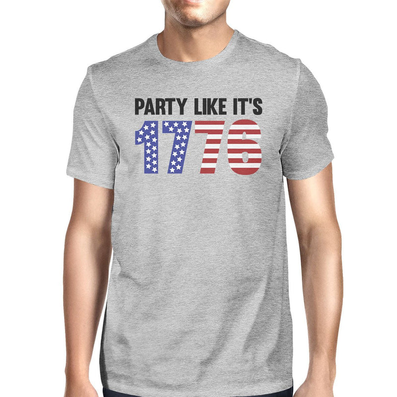 Party Like Its 1776 Mens Gray T-Shirt Unique Gifts For Army Friends