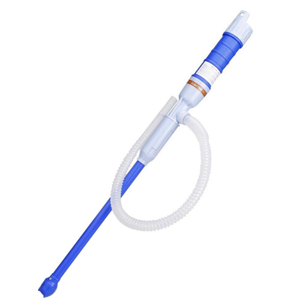 Electric Battery Pump Operated Liquid Transfer Pump Gas Water Oil Non-Corrosive Liquids Use In Garage Aquariums Basement Shop Blue