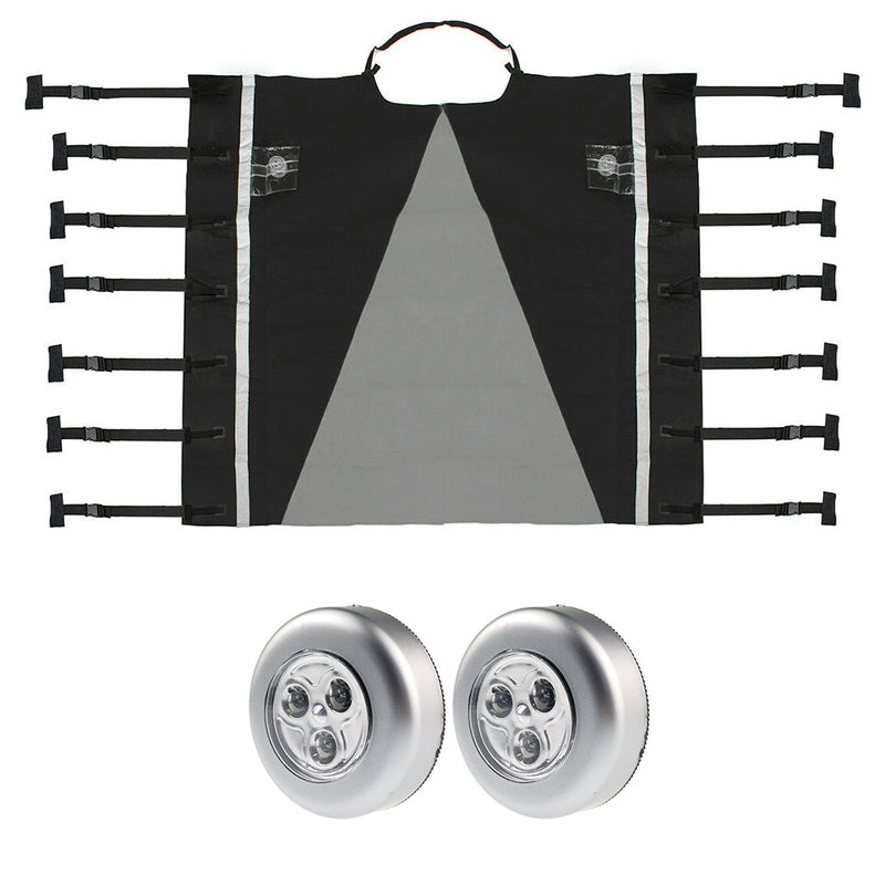 Front Towing Cover Protector s Dustproof Universal Reflective Strip Accessories 200x175cm camper trailer caravan accessories