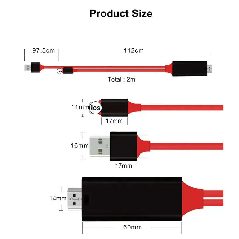 8-pin-to-HDMI-Compatible-cable-1080P-HDTV-TV-digital-audio-for-Iphone_-for-Ipad-projector-cable-adapter_-male-to-female-adapter-GreatEagleInc-334032573