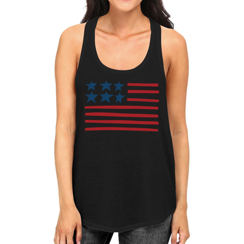 USA Flag Sleeveless Tank Top For Women Cute Gifts For Army Wives