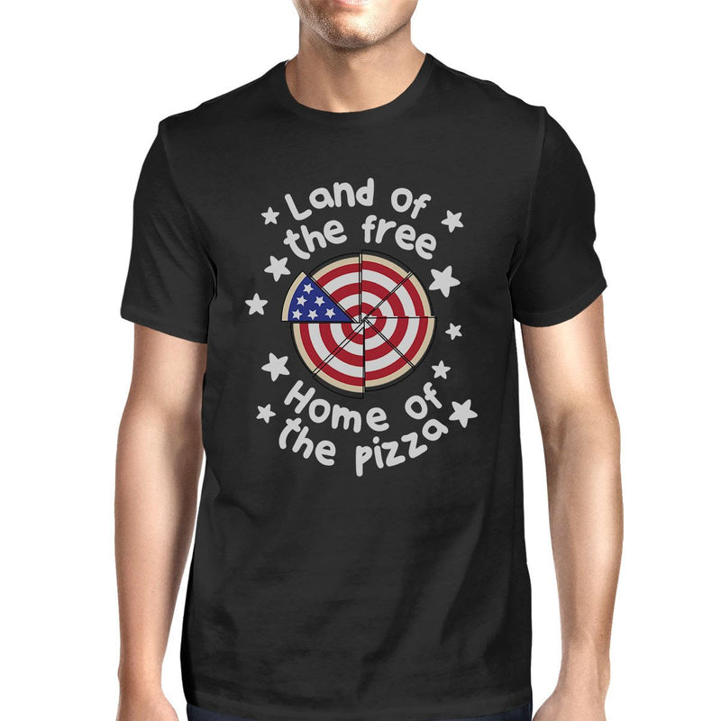 Home Of The Pizza Funny Independence Day Graphic Men's Tank Top