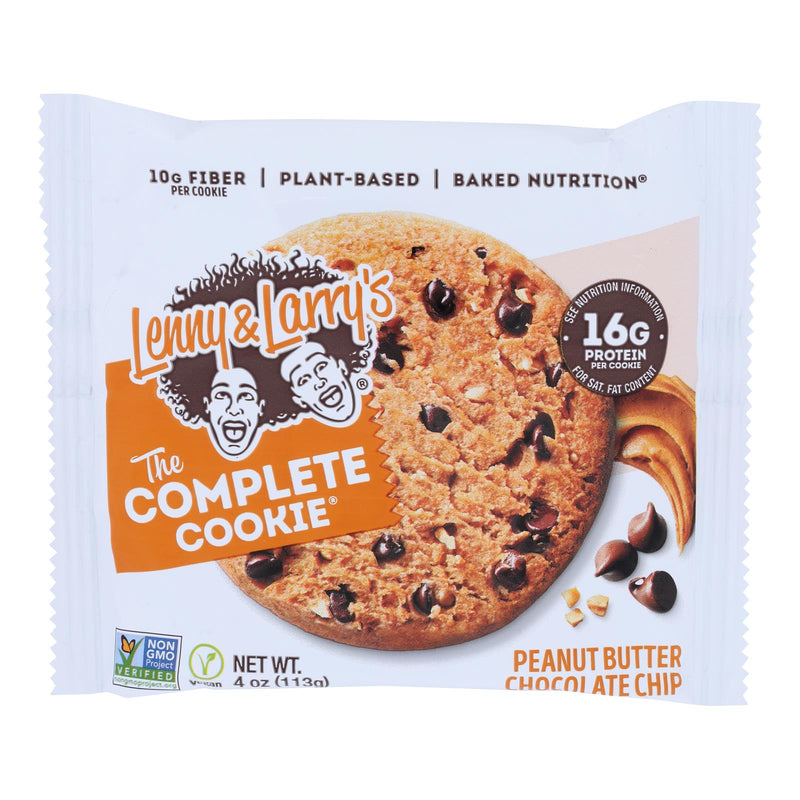 Lenny &amp; Larry's - Complete Cookie Peanut Butter Chocolate Chip - Karton mit 12-4 Oz