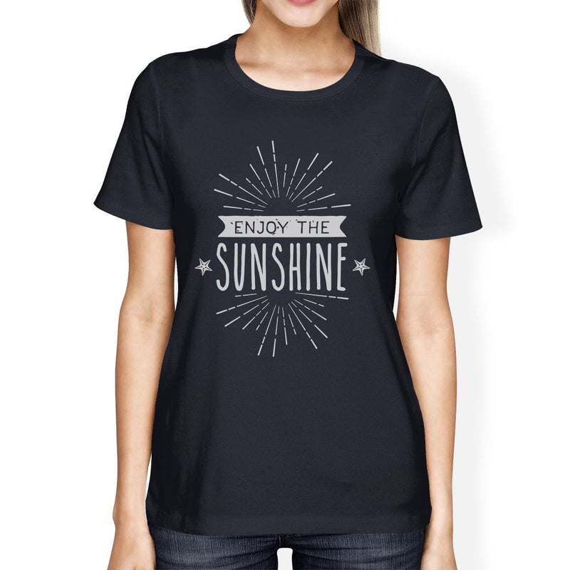Enjoy The Sunshine Womens Navy Shirt