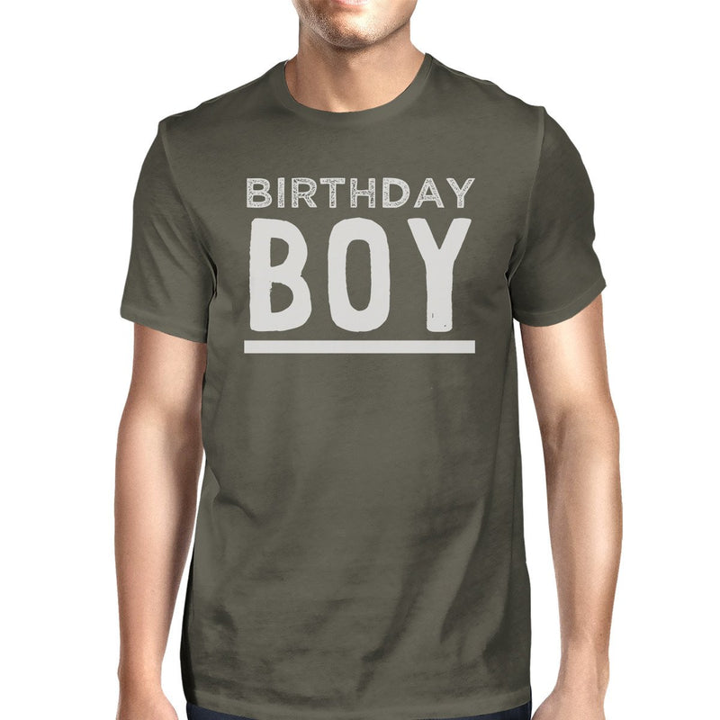 Birthday Boy Mens Dark Grey Shirt