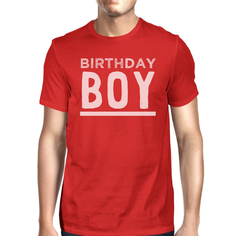 Birthday Boy Mens Red Shirt