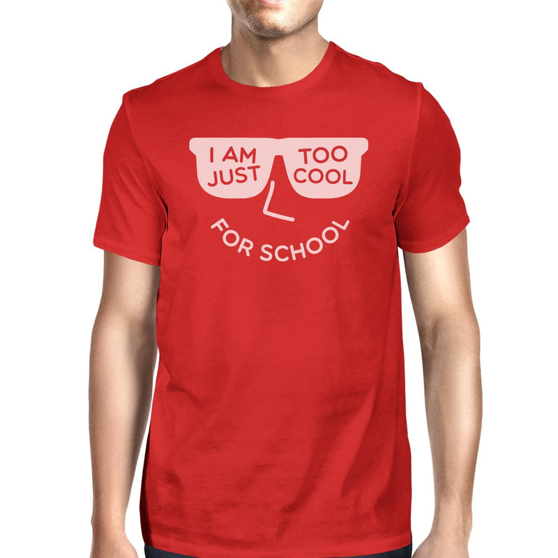 Too Cool For School Mens Red Shirt