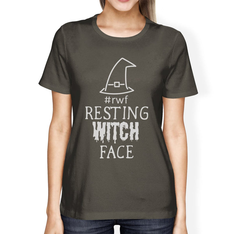 Rwf Resting Witch Face Womens Dark Grey Shirt