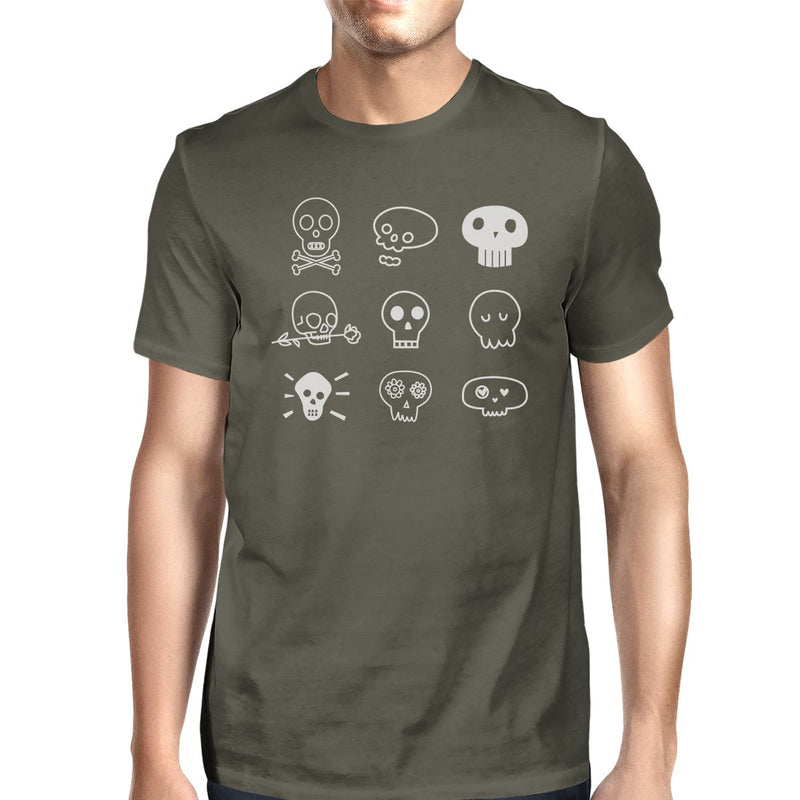 Skulls Mens Dark Grey Shirt