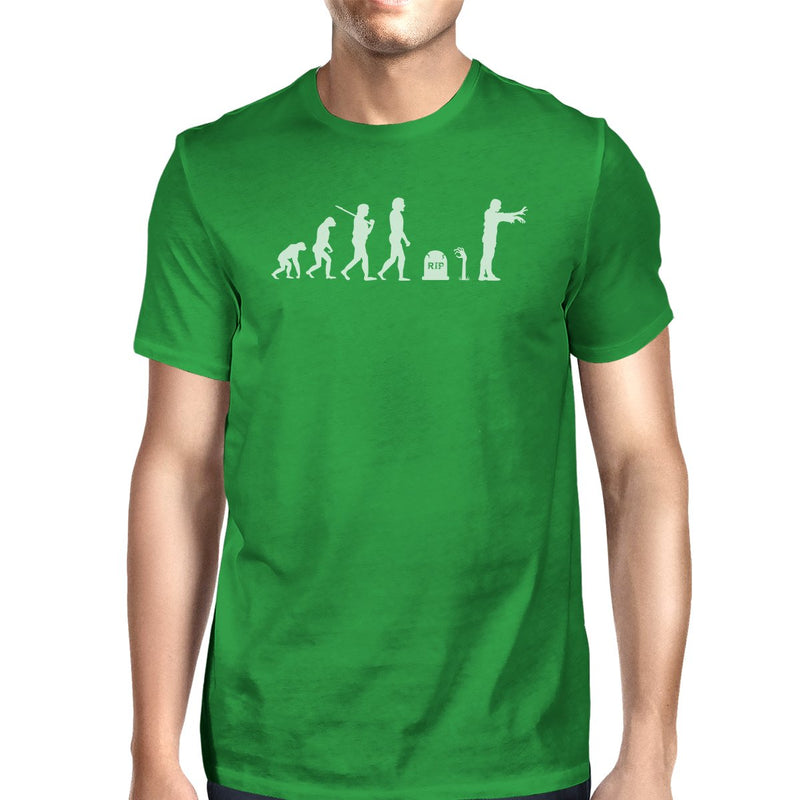 Zombie Evolution Mens Green Shirt