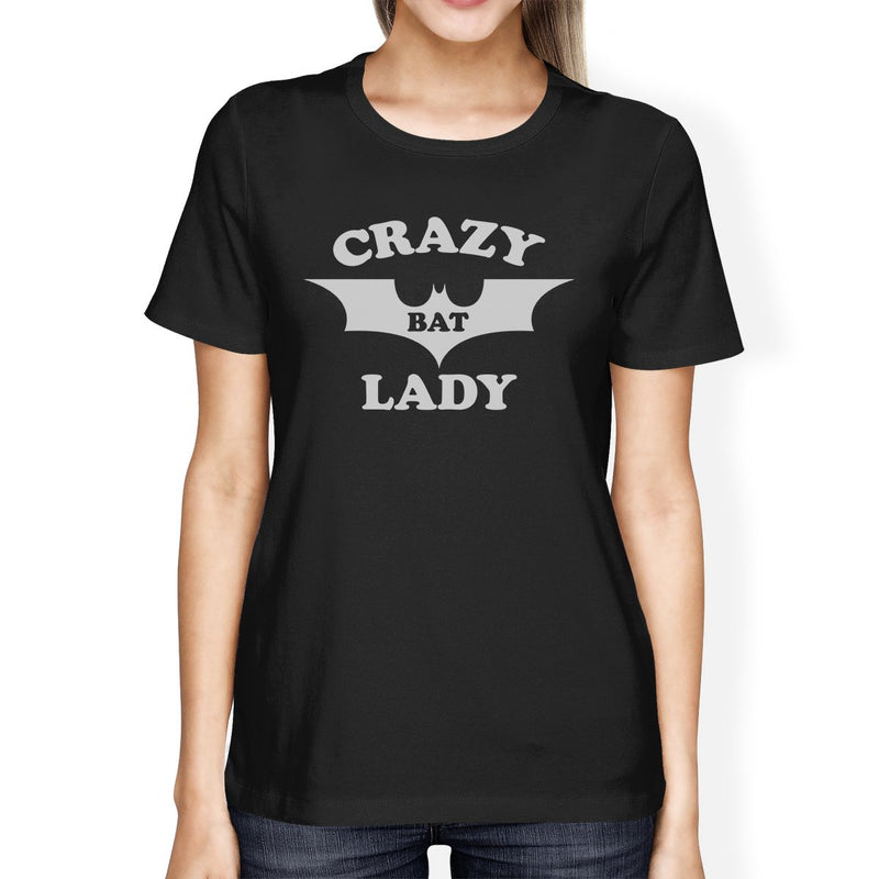 Crazy Bat Lady Womens Black Shirt