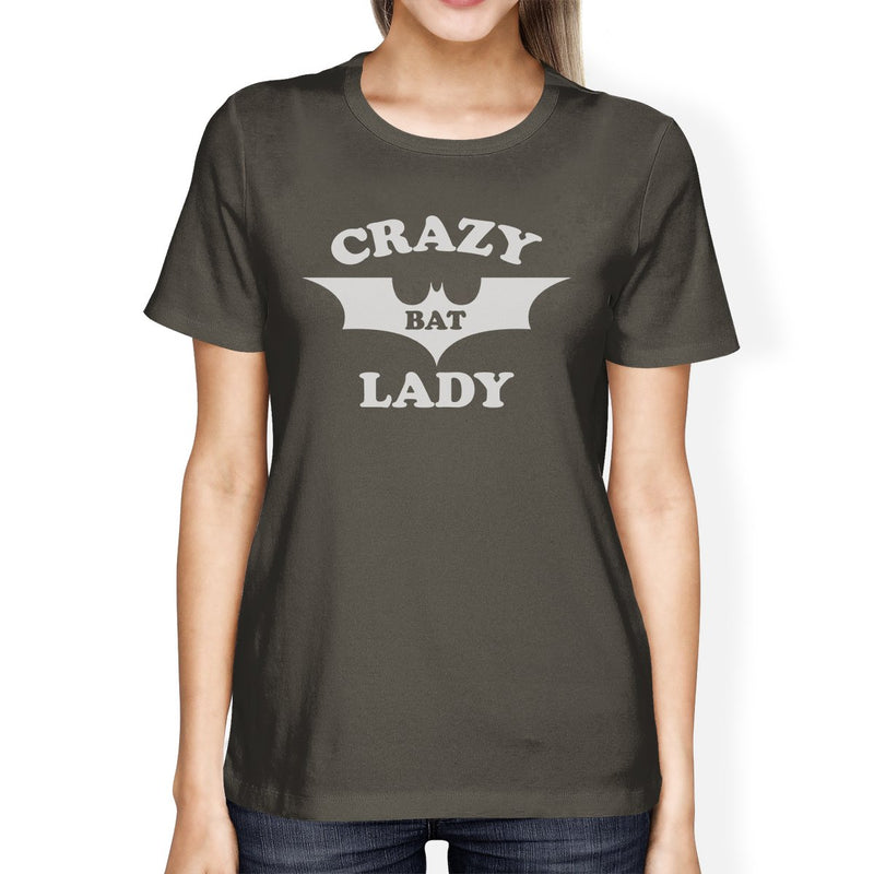 Crazy Bat Lady Womens Dark Grey Shirt