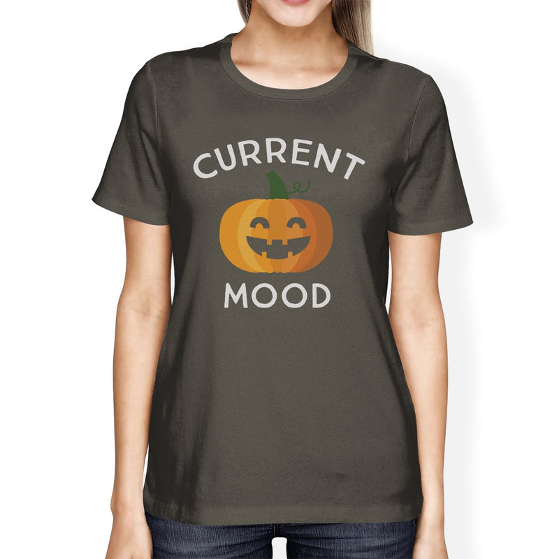 Pumpkin Current Mood Womens Dark Grey Shirt