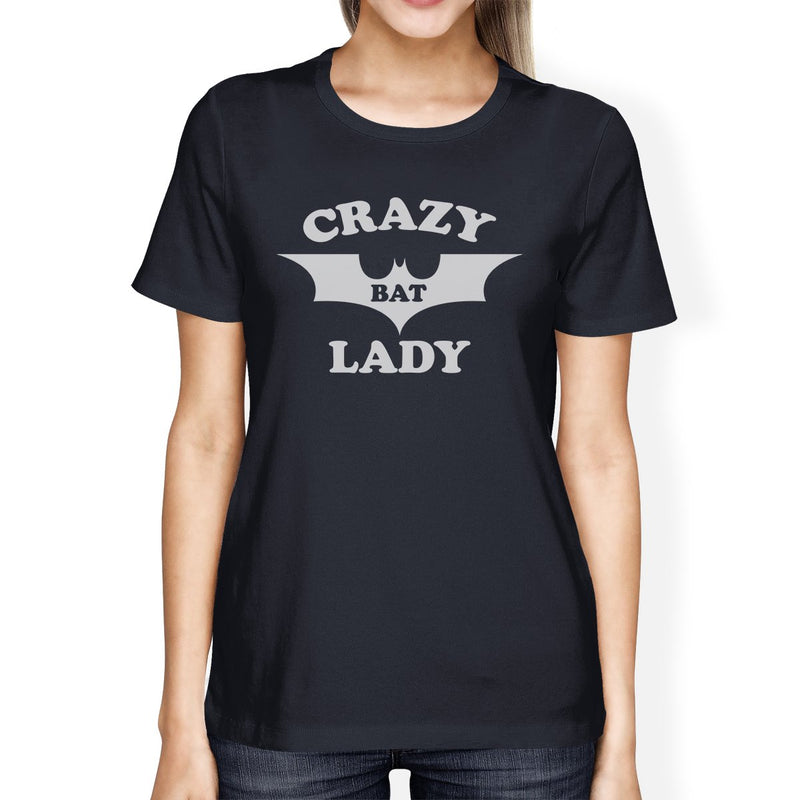 Crazy Bat Lady Womens Navy Shirt